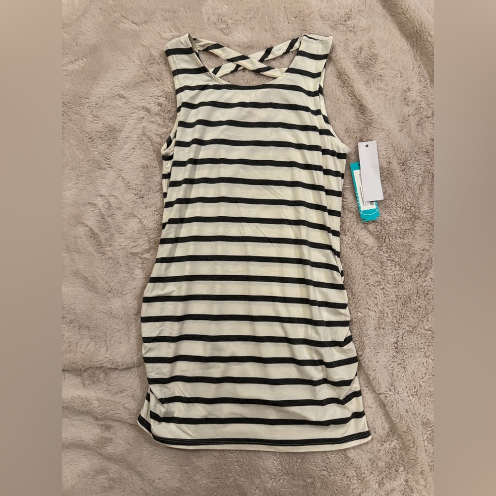 NWT Loveappella Cheyene Maternity Crossback Knit Tank Size XS Maternity